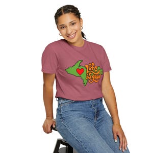 Life is Good Michigan Graphic T-shirt, Comfortable Casual Wear
