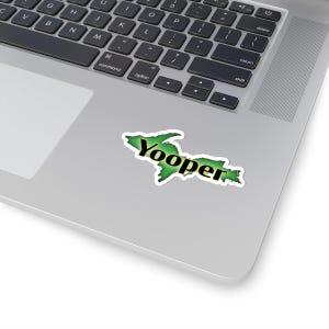 Yooper Kiss-Cut Stickers - , Laptop Stickers, Car Decor, Michigan Pride