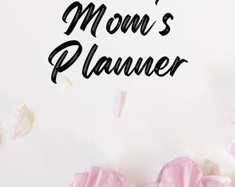 Planer dla mamy do druku | Planer dzienny i tygodniowy | Edytowalny szablon Canva | Natychmiastowe pobranie pliku PDF