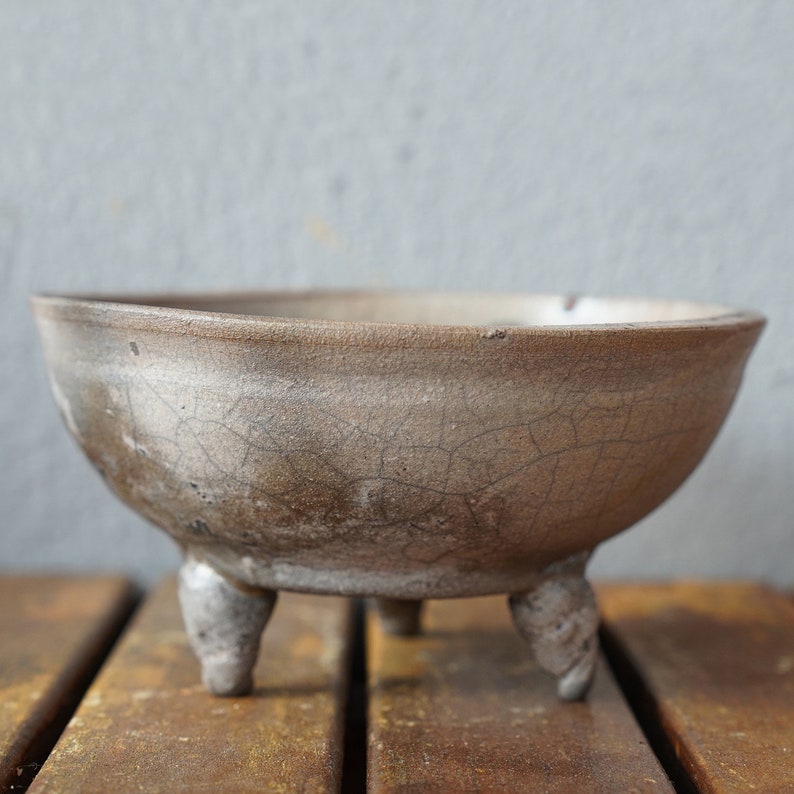 Mizu raku pottery bowl