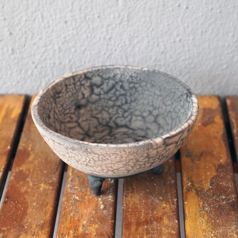 Mizu raku pottery bowl