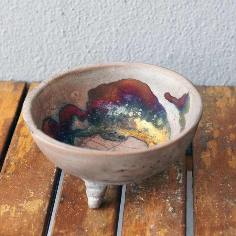 Mizu raku pottery bowl