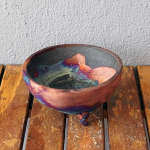 Mizu raku pottery bowl