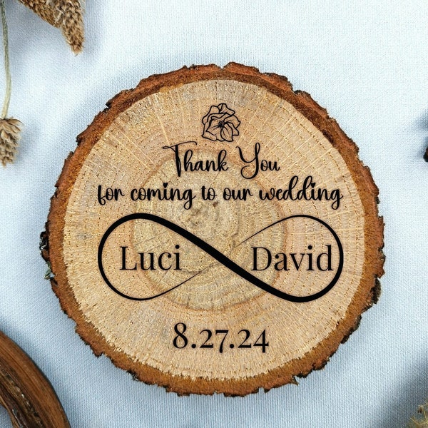 Personalized Coaster as Rustic Wedding Party Favors - Wood Coasters as Wedding Favors for Guests in Bulk - Coaster Wedding Table Decor Gifts