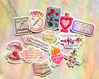 From Blood and Ash Inspired Sticker Pack: FBAA inspired waterproof sticker pack