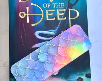 Marcapáginas holográfico de escamas de sirena: Marcapáginas de fantasía de sirena