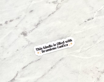 Dramione Fanfic Kindle Sticker: Water Resistant AO3 Decal