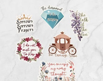 Bridgerton Sticker Pack: Regency Drama, Scandalous Quotes