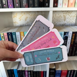 Book Club Bookmark, Romance Bookmark, Romantasy Bookmark, Dark Romance Bookmark, Smutty Bookmark, Holographic Bookmark