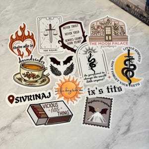 Serpent And The Wings of Night Inspired Sticker Pack: Crowns of Nyaxia Inspired Stickers