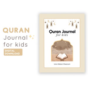 Quran Journal for Kids, great for Ramadan