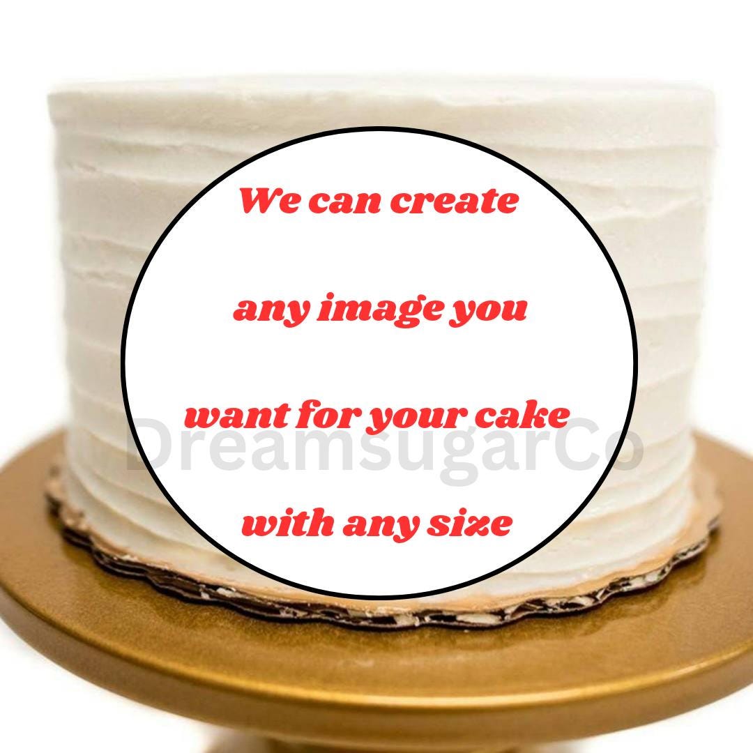 Customize Your Logo or Photo Edible Image - Perfect for Cake Topper ...