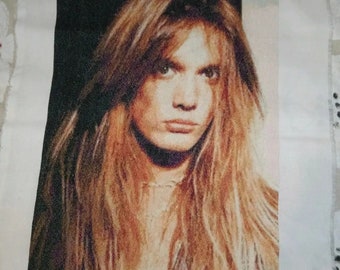 Bordado de punto de cruz. Sebastian Bach. Skid Row