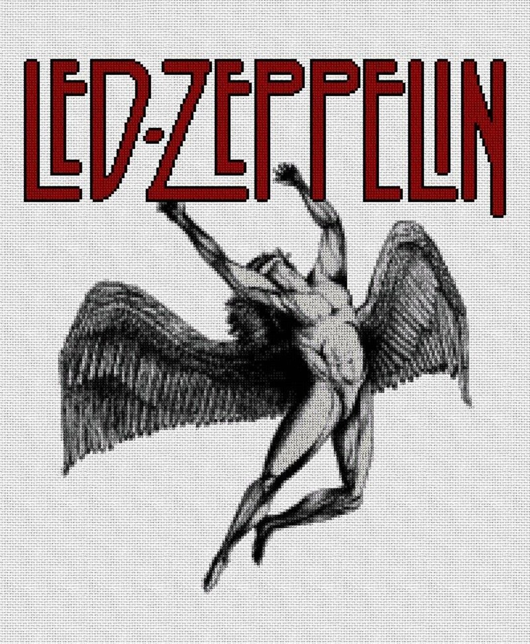 Printable PDF Cross Stitch Pattern. Led Zeppelin - Etsy
