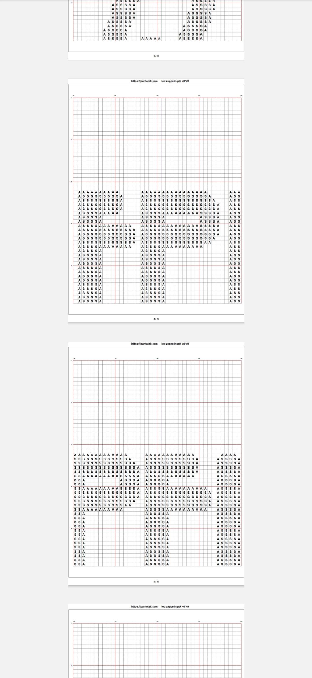 Printable PDF Cross Stitch Pattern. Led Zeppelin - Etsy