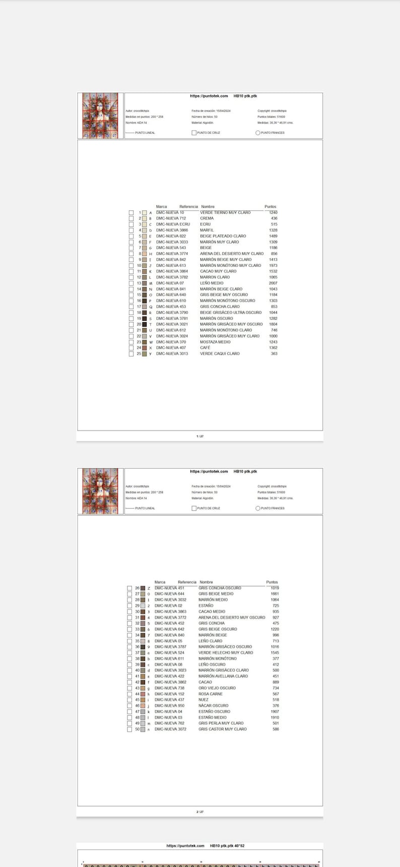 Modèle de point de croix PDF. Fée de la forêt image 2