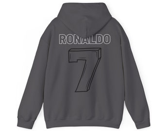 Christiano Ronalo Kapuzen-Sweatshirt | CR7 Kapuzenpullover | Ronalo Kapuzenpullover | Cristiano Ronaldo | Fußball Kapuzenpullover | Al-Nassr | Fussball-Ziege | ZIEGE