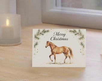 Horse Christmas Holiday Card Set Equestrian Xmas Cards