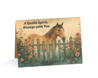 Sympathy Greeting Card for Horse Loss Equine Condolence Card Thinking of You Card Equine Memorial Comfort Cards Horse Loss Gift Vet Office