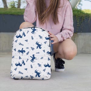 Horse Themed Backpack, Unique Kids School Bag, Cute Animal Backpack, Ideal Gift for Horse Lovers, Equestrian Children’s Book Bag