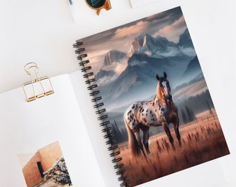 Horse Lover's Spiral Notebook Equestrian Journal Gift Perfect for Riders & Horse Enthusiasts