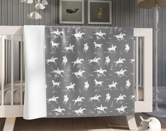 Horse Event Sherpa Blanket Equestrian Cozy Cover