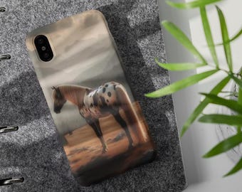 Majestic Horse Scenery Cell Phone Case Durable Aesthetic Phone Cover with Nature and Animal Artwork Tough Phone Cases