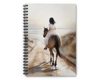 Horse Journal Spiral Notebook for Girls Equestrian Daily Log Riding Lesson Record Book  Pony Horse Lover Gift  Writing & Planner