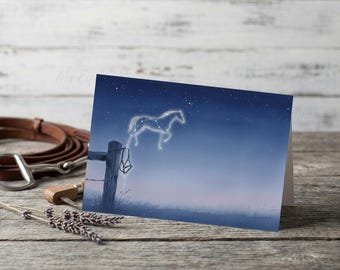 Loss of Horse Sympathy Card Equine Condolence Card With Sympathy Horse Owner Card Memorial Greeting Card
