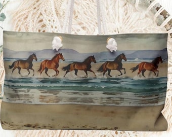 Equestrian Tote Bag Horse Riding Accessories Durable Canvas Bag for Riders & Horse Lovers Perfect Equestrian Gift Idea