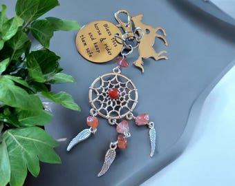 Handmade Horse Halter Charms Custom Saddle Charm Patron Saint Ann Equestrians Dream Catcher for Horse Lovers Stylish Equestrian Accessories