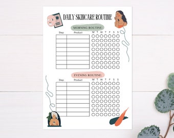 Daily Skincare Routine Printable