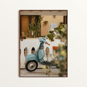 Italy Vintage Art Print | Sicilian Scooter Wall Art  |  Digital Print | Sicily Italy Photography | Printable Poster | Wall Art Home Decor