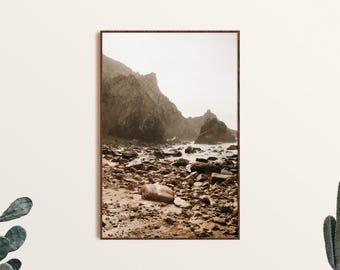 Sintra Portugal Beach Photo: Coastal Landscape Art (Digital Download)