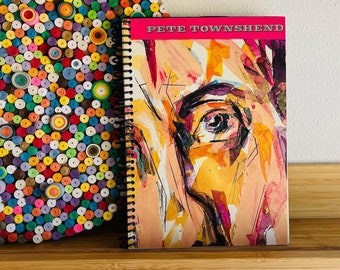 Pete Townsend Recycled Vinyl Record Notebook