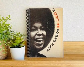 Roberta Flack Recycled Vinyl Record Notebook