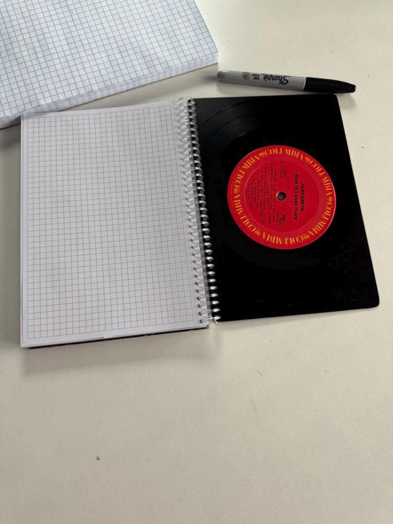 Aerosmith Rock in a Hard Place Recycled Vinyl Record Notebook - Etsy