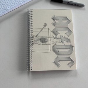 ACDC Flick of the Switch Recycled Vinyl Record Notebook