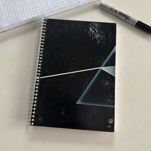Pink Floyd Dark Side of the Moon Recycled Vinyl Record Notebook
