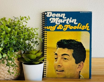 Dean Martin Recycled Vinyl Record Notebook