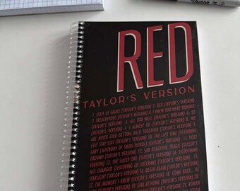 TS RED TV Recycled Vinyl Record Notebook