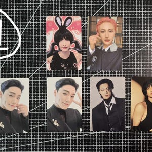Ateez offizielle Fotokarte, exklusive Karten, Pobs, Seonghwa, Hongjoong, Yunho, Yeosang, San, Mingi, WooYoung, Jongho, K-Pop, Kartenset