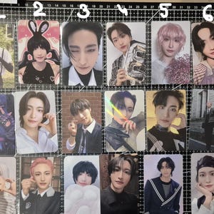 Tarjetas oficiales de Ateez, Seonghwa, POBS, Makestar, Hellolive, cumpleaños, tarjetas de álbum