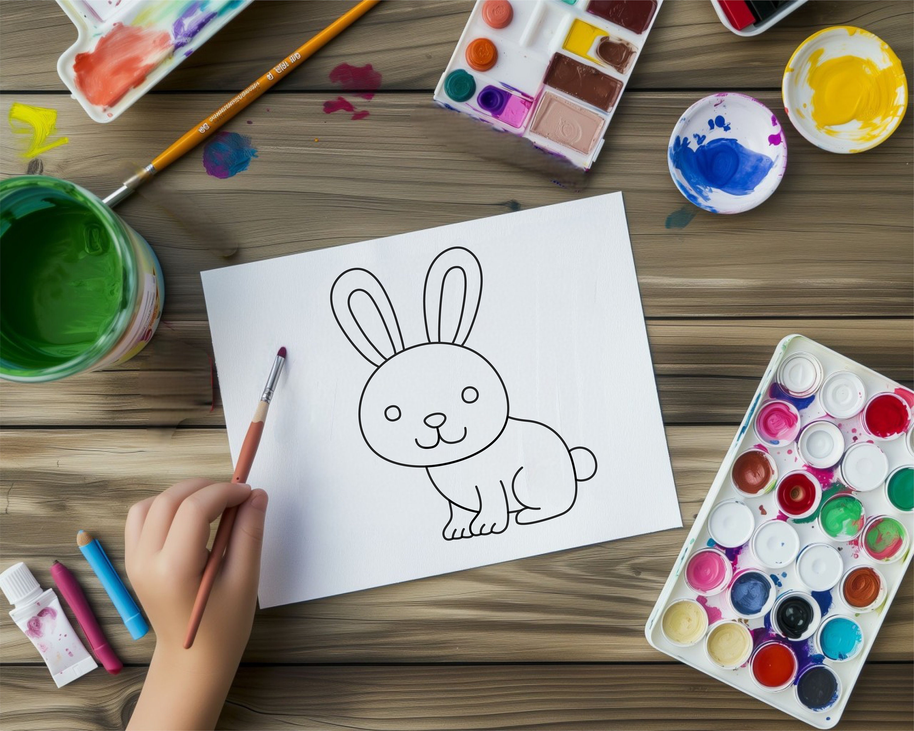 Safari Animal Coloring Outline Bundle for Kids School Student Projects