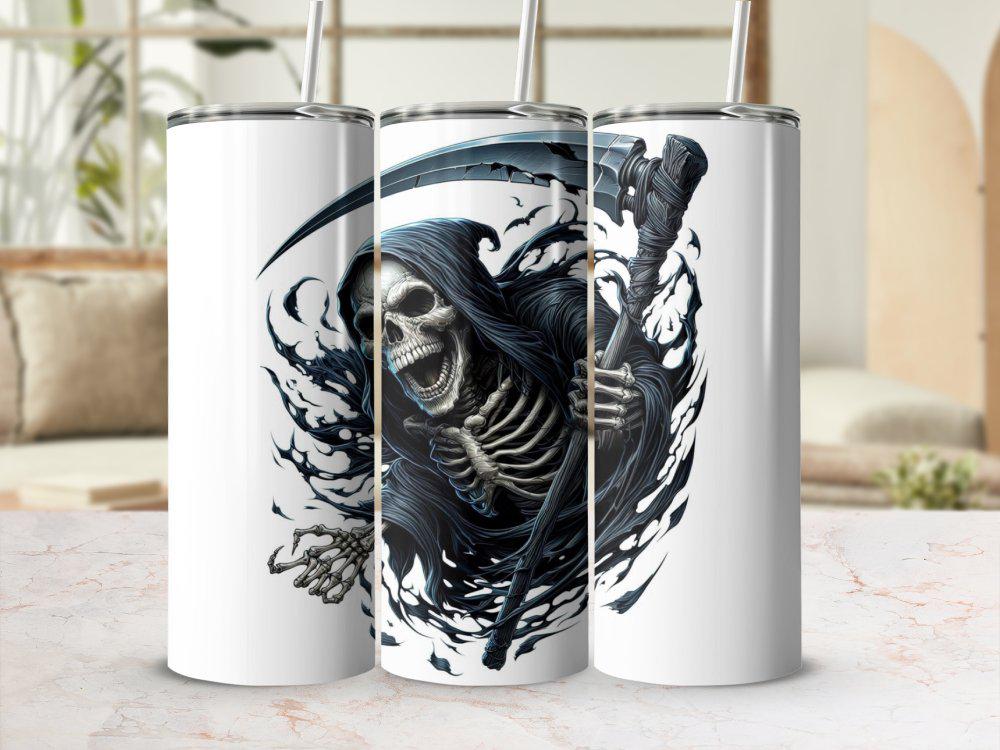 6 Halloween Grim Reaper Clipart: Digital Designs for T-shirts ...