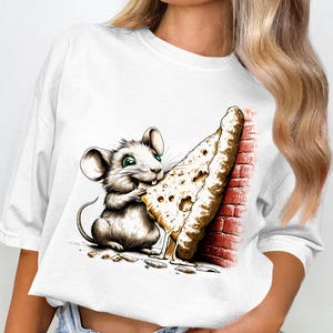 Mouse glutton (PNG JPG files) – Hand-Drawn Illustration for Clothing, souvenirs, home decor.Clipart