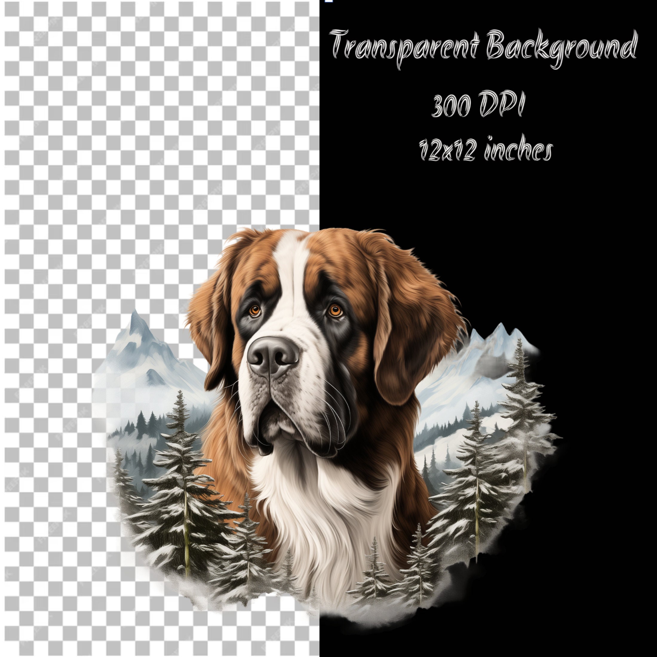 6 St. Bernard Dog, St. Bernard Clipart PNG, St. Bernard Clip Art, Saint