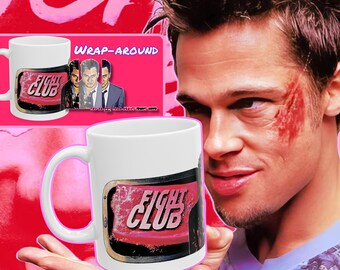 Taza de El Club de la Lucha: Reglas n.° 1 y n.° 2, cita de Tyler Durden - Regalo para amantes del cine