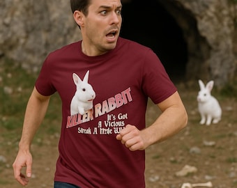 Funny Rabbit Graphic T-Shirt, Perfect for Animal Lovers, Gift for Birthdays, Casual Wear, Unique Gift Idea, Ideal for Spring