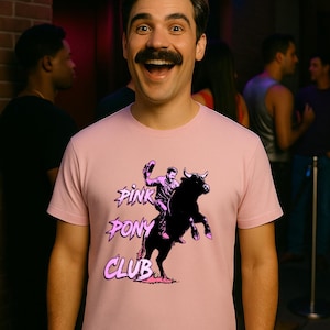 Pink Pony Club Unisex Softstyle T-Shirt, Chappell Roan Band Tee, Pink Shirt, Music Festival Fashion, Indie Band Merch, Gift for Music Lover,